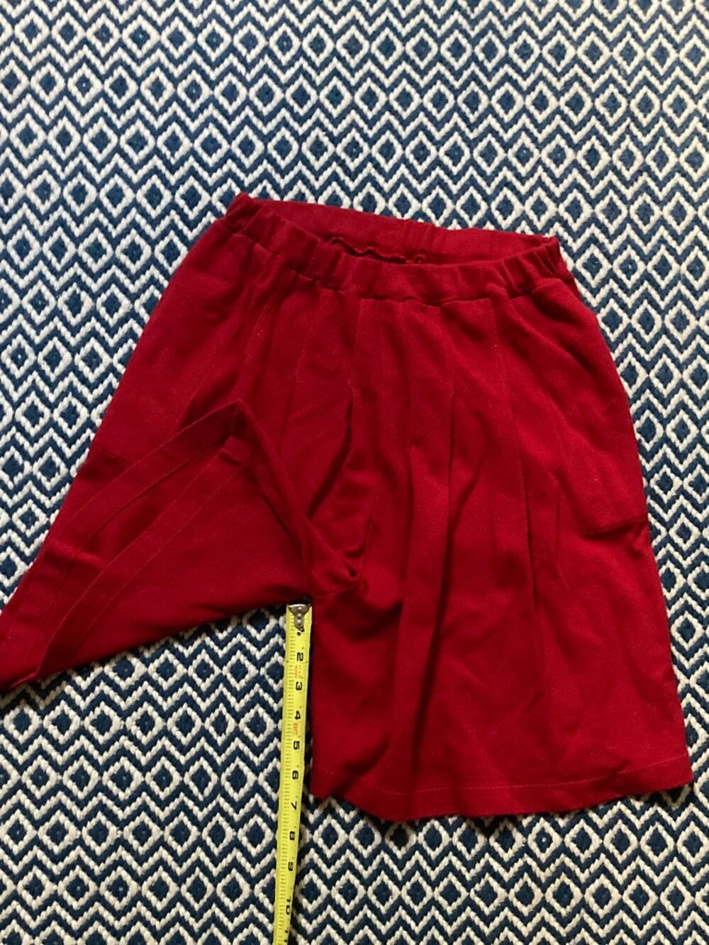 Vintage Sonia Rykiel red knitwear culottes with pockets - Picture 3 of 10